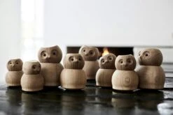 Andersen Eule Holzfigur Eiche, Mittelgroß -Heimdekoration Rabatt andersen owl small h75x57 cm 4