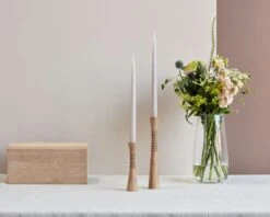 Andersen Spinn Kerzenhalter Eiche, Mittelgroß 20 Cm -Heimdekoration Rabatt andersen spinn candle holder medium 20 cm oak 3