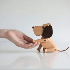 Oscar Holzhund, Buchenholz 12 Oscar Holzhund, Buchenholz -Heimdekoration Rabatt architectmade bobby hund walnuss 4