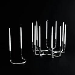 Gemini Kerzenhalter, Edelstahl -Heimdekoration Rabatt architectmade gemini kerzenhalter edelstahl 2