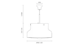 Bumling Hängelampe S, Rot -Heimdekoration Rabatt atelje lyktan bumling hangelampe s wei 1