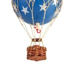 Floating The Skies Heißluftballon 13x8.5 Cm, Blue Stars -Heimdekoration Rabatt authentic models floating the skies luftballon 13x85 cm 31
