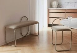 AYTM Angui Bank, Taupe -Heimdekoration Rabatt aytm angui bench anthracite boucle l110xw39xh68 11