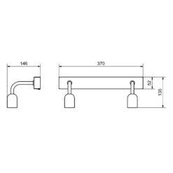 Belid Regal Wall Lamp 2, Matt Black -Heimdekoration Rabatt belid regal wall lamp matt black 9