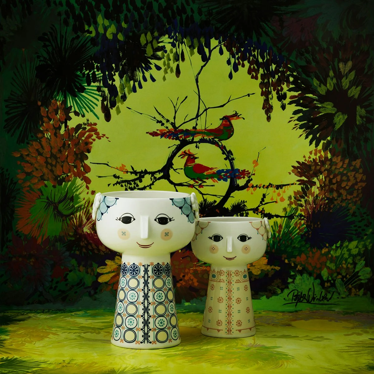 Bjørn Wiinblad Eva Vase Soft Yellow, Ø10 Cm 6 Bjørn Wiinblad Eva Vase Soft Yellow, Ø10 Cm – Bild 4