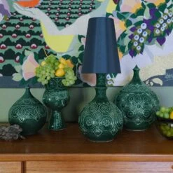 Bjørn Wiinblad Symphony Magic Lampshade Dark Green, 30 Cm -Heimdekoration Rabatt bjrn wiinblad symphony magic lampshade dark green 4