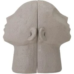 Bloomingville Baldur Buchstütze Grau 2-er Set