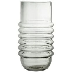Bloomingville Belma Vase Glas 16x30 Cm, Grau