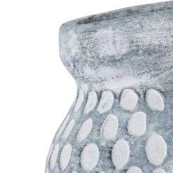 Bloomingville Jac Dekorative Vase Keramik H30 Cm, Blaugrau -Heimdekoration Rabatt bloomingville jac deco vase white ceramic 2