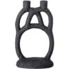 Bloomingville Polyresin Kerzenständer Duo, Schwarz -Heimdekoration Rabatt bloomingville polyresin kerzenstander duo schwarz 0