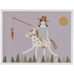 Bloomingville Rosa Poster Mit Rahmen 32x42 Cm, Weiß