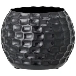 Bloomingville Venla Topf Metall Ø15 Cm, Schwarz