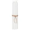 Broste Copenhagen Kerze 19,4 Cm 8-er Set, Pure White -Heimdekoration Rabatt broste copenhagen candle 12xh194cm pure wht w jute string s 8 1