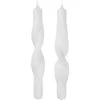 Broste Copenhagen Twist Kerze 23 Cm 2-er Set, Pure White -Heimdekoration Rabatt broste copenhagen twisted candles twist pure wht 24x23 bt9 s 2 1