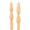 Broste Copenhagen Twist Kerze 23 Cm 2-er Set, Golden Fleece Yellow -Heimdekoration Rabatt broste copenhagen twisted candles twist pure wht 24x23 bt9 s 2 10