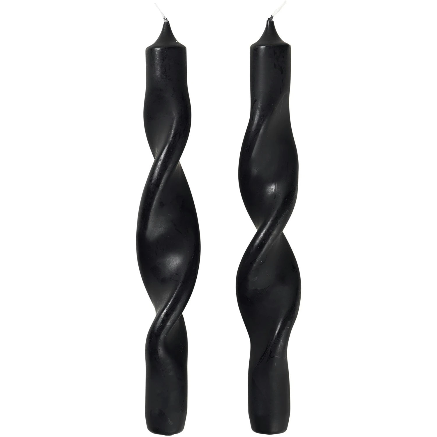 Broste Copenhagen Twist Kerze 23 Cm 2-er Set, Simply Black 3 Broste Copenhagen Twist Kerze 23 Cm 2-er Set, Simply Black