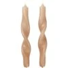 Broste Copenhagen Twist Kerze 23 Cm 2-er Set, Walnussfarben