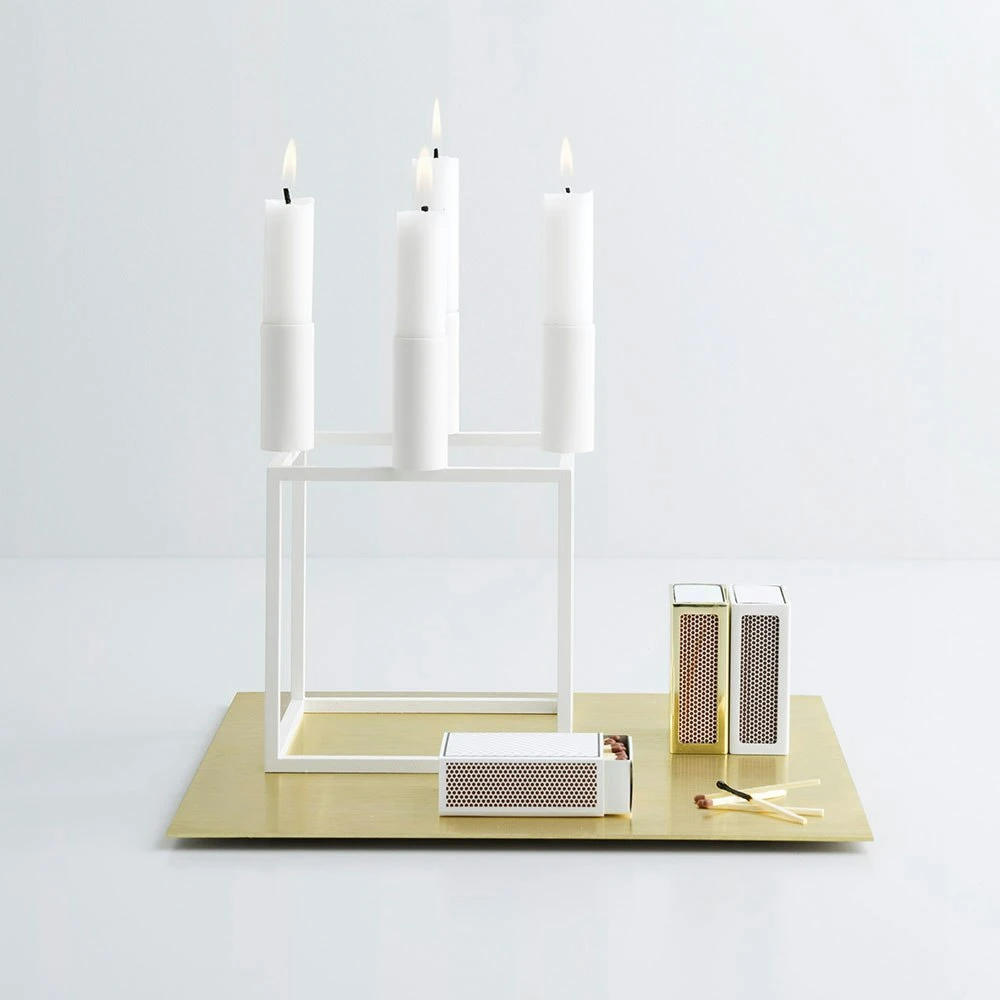 By Lassen Kubus 4 Kerzenhalter, Weiß 4 By Lassen Kubus 4 Kerzenhalter, Weiß – Bild 2
