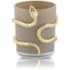 Snake Kerzenhalter, Greige 2 Snake Kerzenhalter, Greige -Heimdekoration Rabatt carolina gynning snake candle holder 2