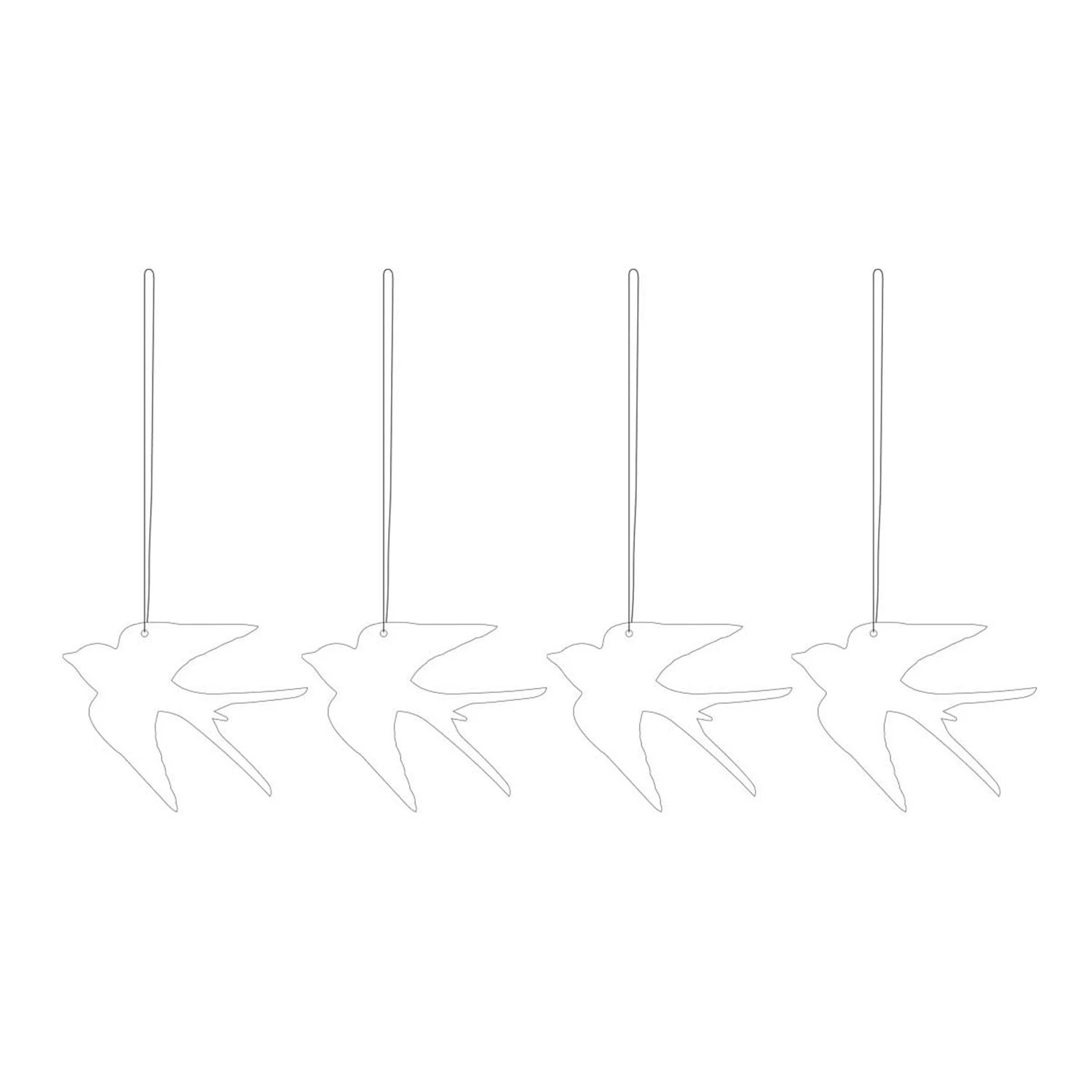 Easter Deco Bird, Cafe Au Lait 4-pack Osterdeko Edelstahl 4-er Set Weiß 3 Easter Deco Bird, Cafe Au Lait 4-pack Osterdeko Edelstahl 4-er Set Weiß