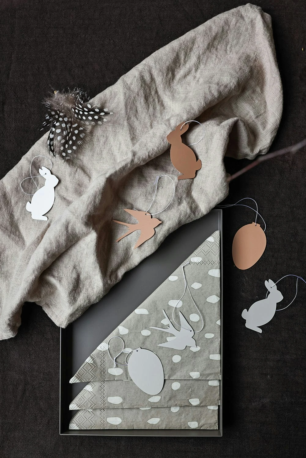 Easter Deco Bird, Cafe Au Lait 4-pack Osterdeko Edelstahl 4-er Set Weiß 5 Easter Deco Bird, Cafe Au Lait 4-pack Osterdeko Edelstahl 4-er Set Weiß – Bild 3