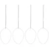 Egg Osterdeko Edelstahl 4-er Set, Weiß -Heimdekoration Rabatt cooee design egg easter decoration stainless steel 4 pack 4