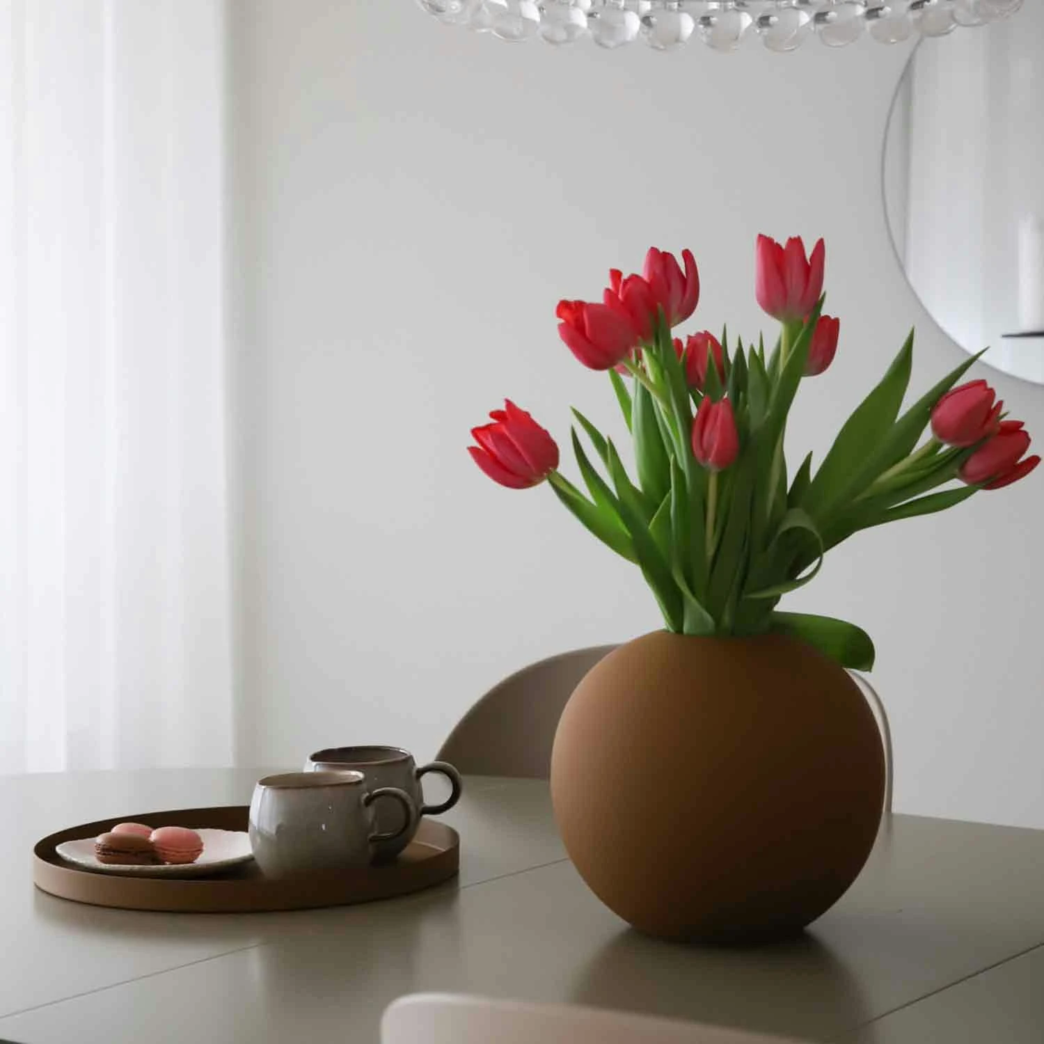 Kugel-Vase 20 Cm, Kokos 4 Kugel-Vase 20 Cm, Kokos – Bild 2