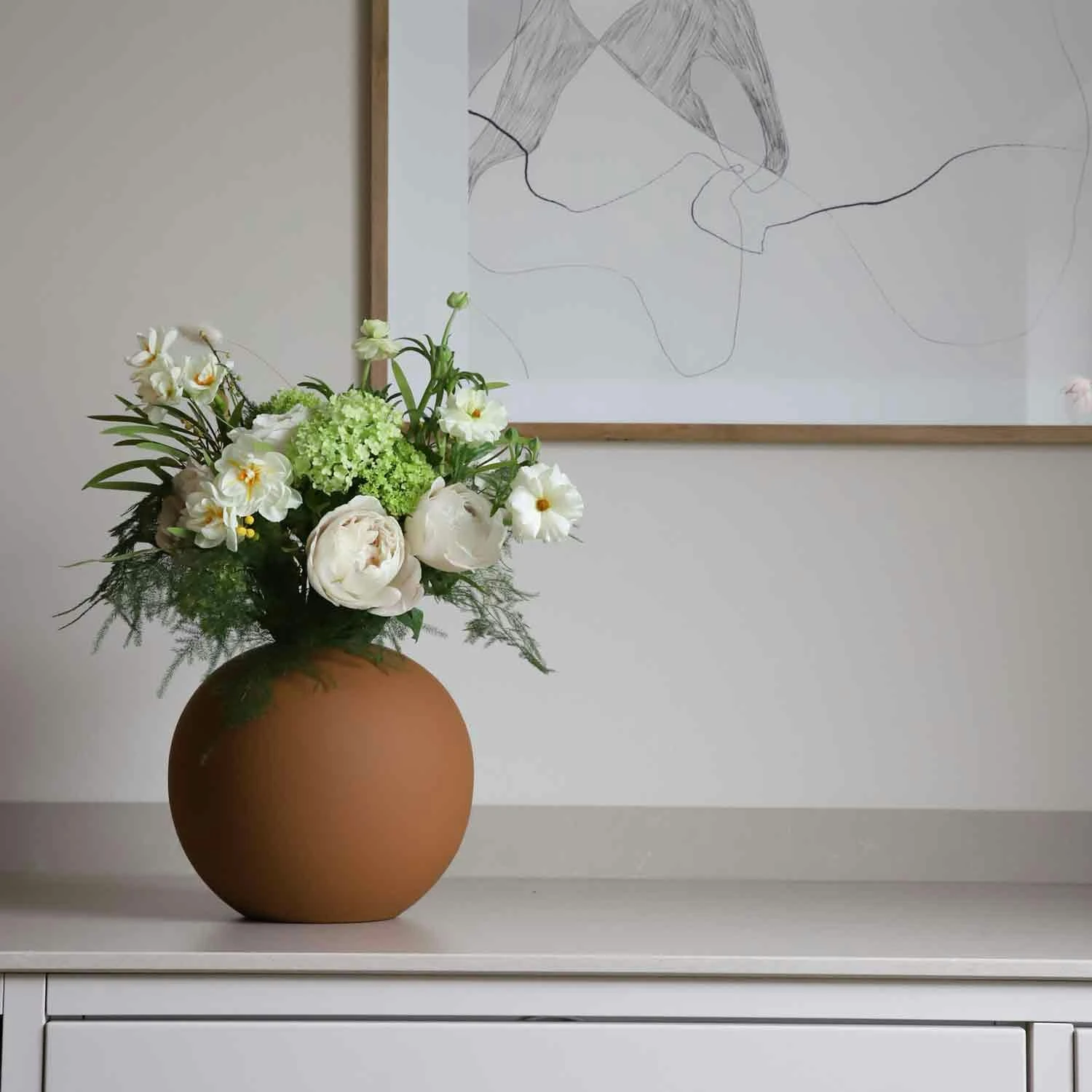 Kugel-Vase 20 Cm, Kokos 6 Kugel-Vase 20 Cm, Kokos – Bild 4