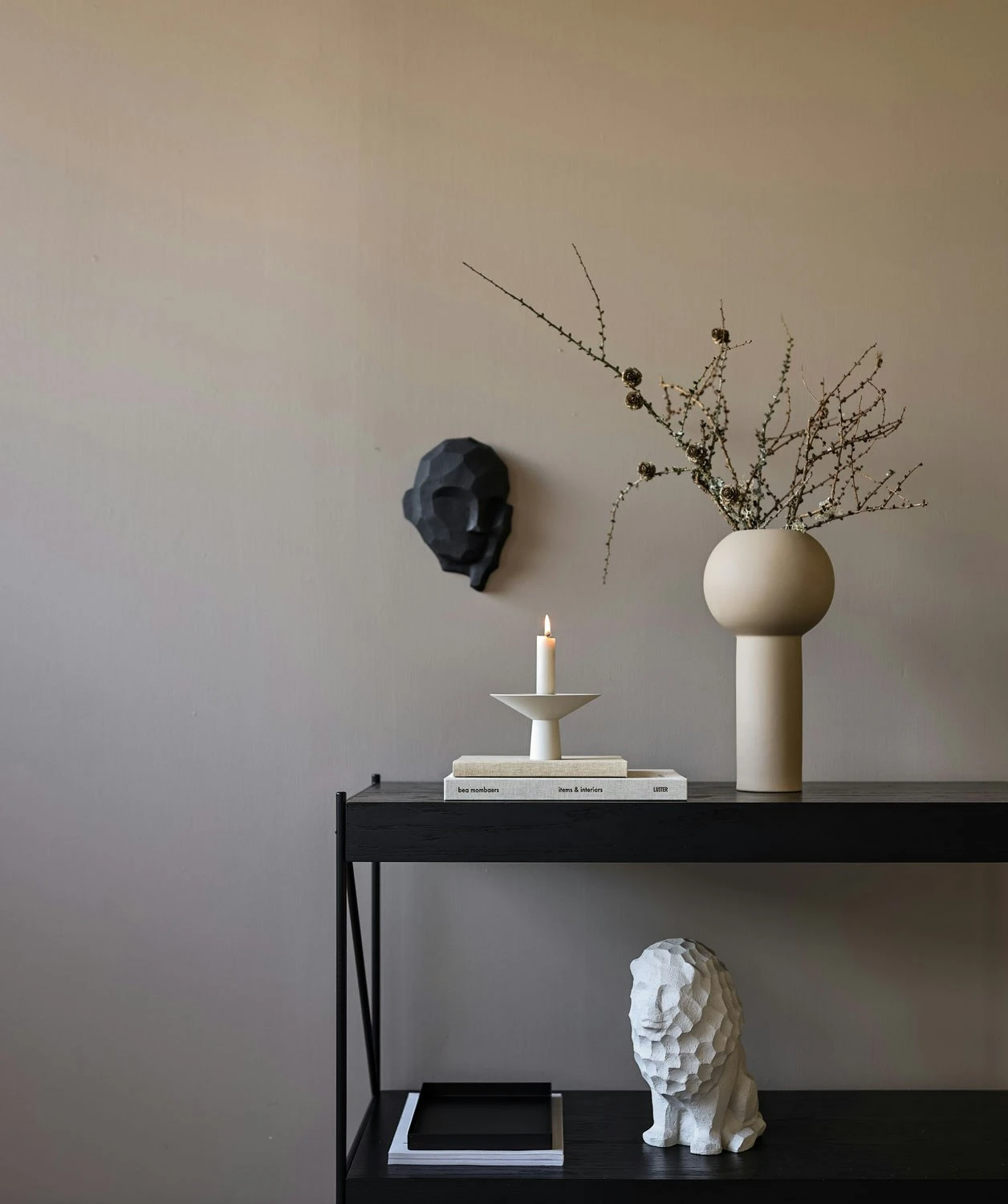 Uma Kerzenhalter 14x9,5 Cm, Sand 4 Uma Kerzenhalter 14x9,5 Cm, Sand – Bild 2