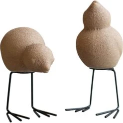 DBKD Swedish Birds Osterdeko 2-er Set, Sand