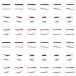 Bank, Weiß / Rost Samt -Heimdekoration Rabatt department bank wei 110