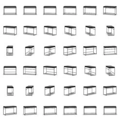 Bank, Schwarz / Schwarz Leder 13 Bank, Schwarz / Schwarz Leder -Heimdekoration Rabatt department bank wei 52