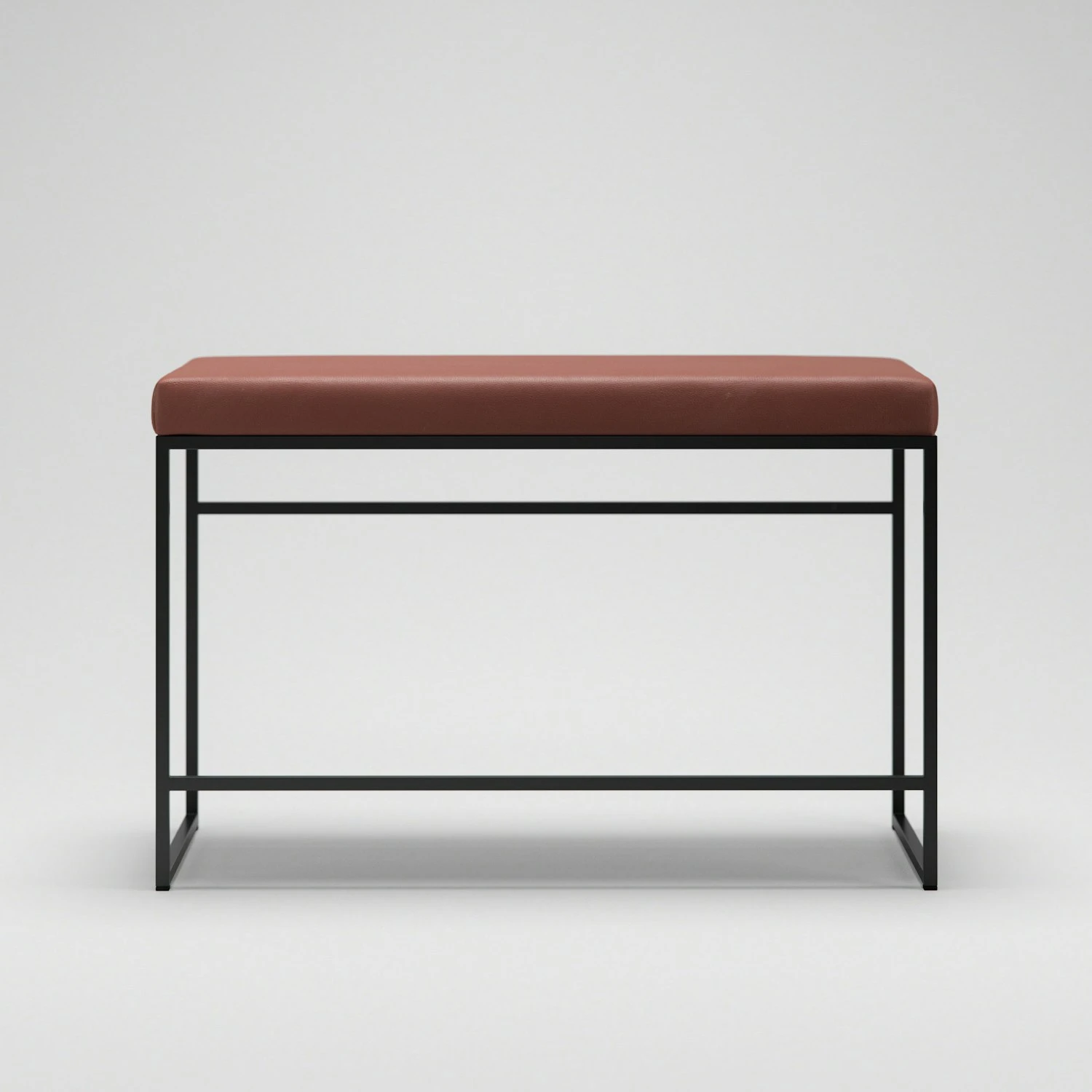 Bank, Schwarz / Braun Leder 4 Bank, Schwarz / Braun Leder – Bild 2