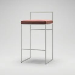 Barhocker Mit Rückenlehne 80 Cm, Weiß / Rost Samt -Heimdekoration Rabatt department barhocker niedrig hoch ruckenlehne 157