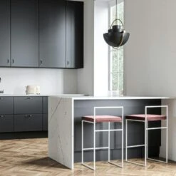 Barhocker Mit Rückenlehne 80 Cm, Weiß / Rost Samt -Heimdekoration Rabatt department barhocker niedrig hoch ruckenlehne 159