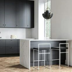 Barhocker Mit Rückenlehne 80 Cm, Weiß / Schwarz Samt -Heimdekoration Rabatt department barhocker niedrig hoch ruckenlehne 94