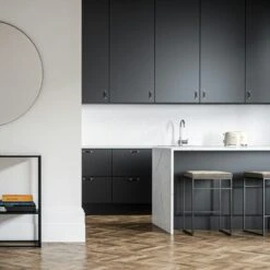 Barhocker Ohne Rückenlehne 67 Cm, Schwarz / Taupe Samt -Heimdekoration Rabatt department barhocker niedrig ohne ruckenlehne 121