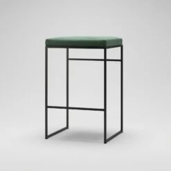 Barhocker Ohne Rückenlehne 67 Cm, Schwarz / Grün Samt -Heimdekoration Rabatt department barhocker niedrig ohne ruckenlehne 134