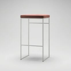 Barhocker Ohne Rückenlehne 77 Cm, Weiß / Rost Samt -Heimdekoration Rabatt department barhocker ohne ruckenlehne schwarz 180