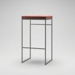 Barhocker Ohne Rückenlehne 77 Cm, Grau / Rost Samt -Heimdekoration Rabatt department barhocker ohne ruckenlehne schwarz 208