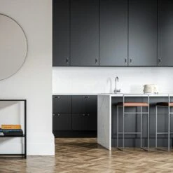 Barhocker Mit Rückenlehne 90 Cm, Grau / Braun Leder -Heimdekoration Rabatt department barstuhl mit hoher ruckenlehne schwarz 131