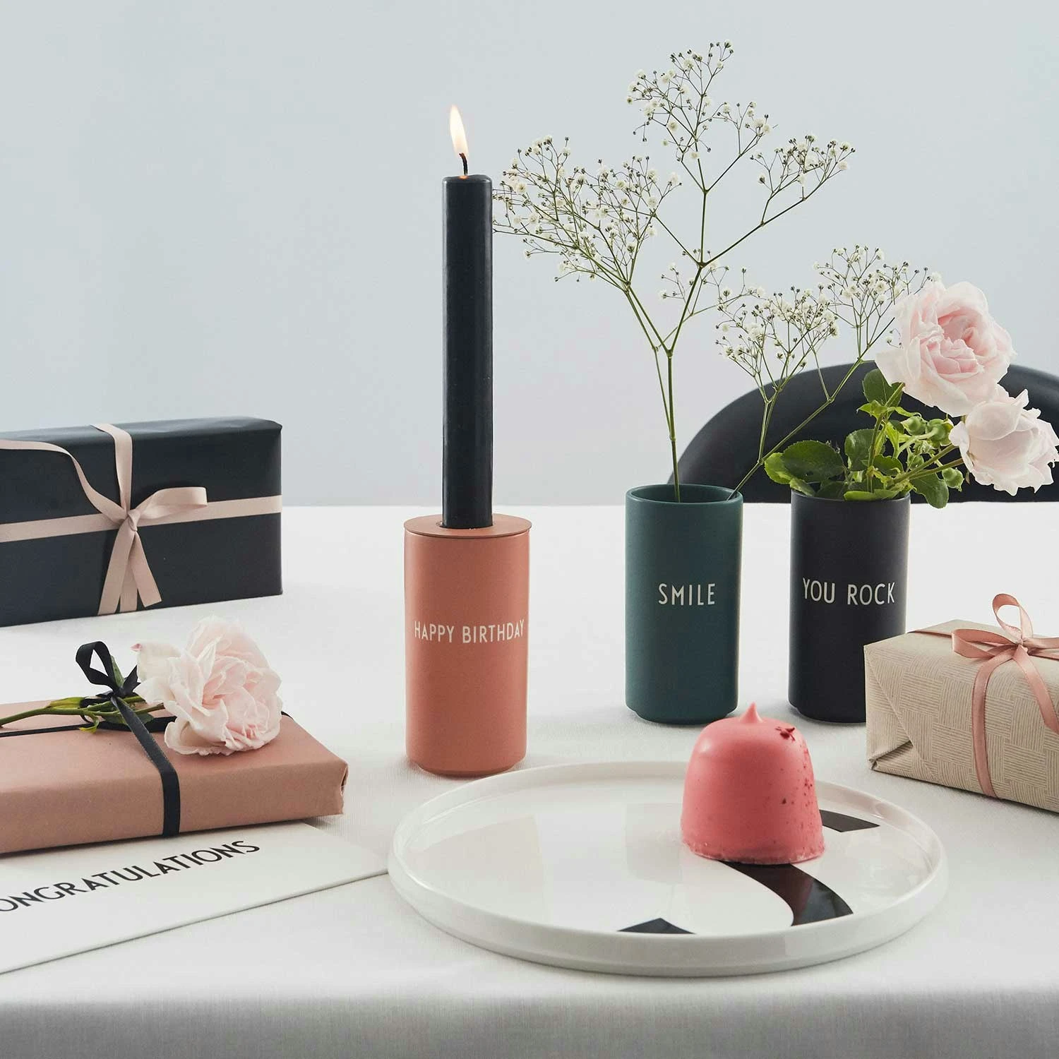 Design Letters Zubehör Kerzenhalter, Grün 4 Design Letters Zubehör Kerzenhalter, Grün – Bild 2