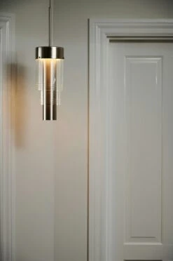 A-spire Hängelampe, Silber / Transparent -Heimdekoration Rabatt ebb flow a spire 19