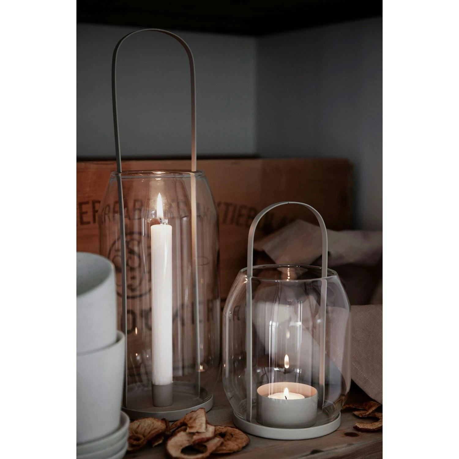 Ernst Kerzenständer Glas, 22 Cm Beige 4 Ernst Kerzenständer Glas, 22 Cm Beige – Bild 2