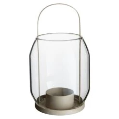 Ernst Kerzenständer Glas, 22 Cm Beige