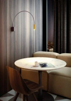 Volta A-3531 Wandleuchte, Schwarz / Satin Gold -Heimdekoration Rabatt estiluz volta a 3531 wandleuchte 7