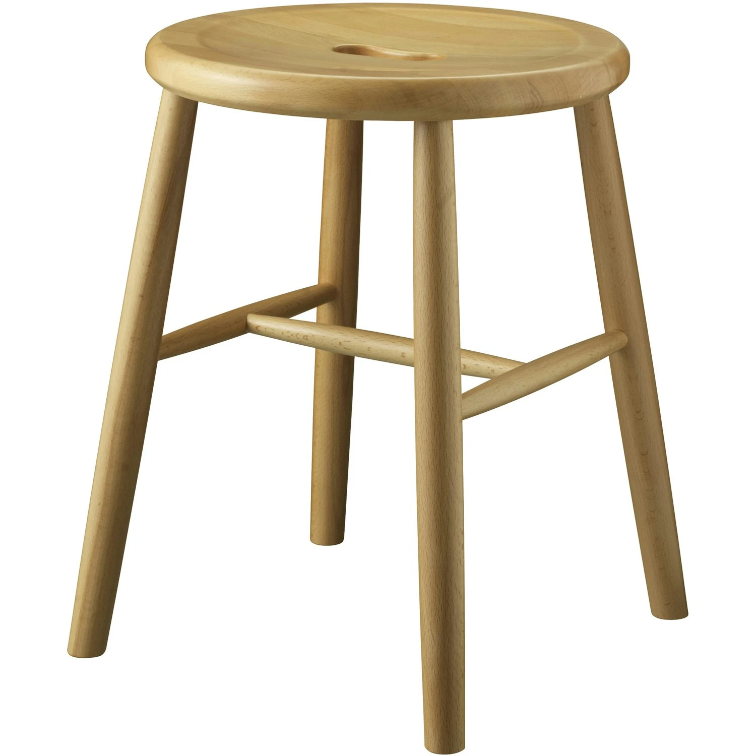 J27 Stool, Lacquered Beech 4 J27 Stool, Lacquered Beech – Bild 2
