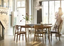 J48 Dining Chair , Lacquered Oak -Heimdekoration Rabatt fdb mbler j48 dining chair 3