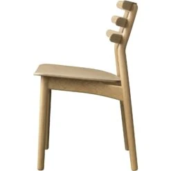 J48 Dining Chair , Lacquered Oak -Heimdekoration Rabatt fdb mbler j48 dining chair 6