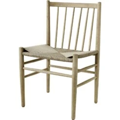 J80 Stuhl, Lackierte Eiche / Sitz Natur -Heimdekoration Rabatt fdb mbler j80 chair 4